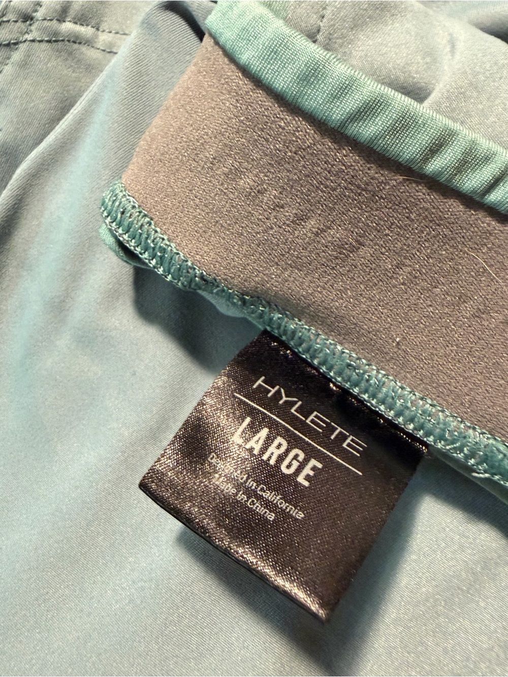 Hylete Men's Performance Drawstring Shorts - Slate Green - Picture 3 of 3
